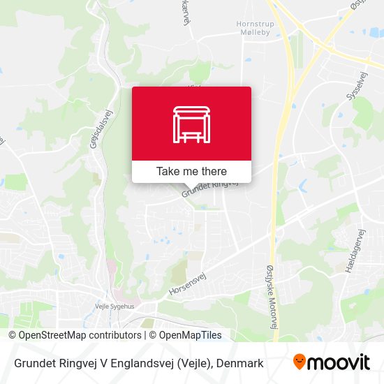 Grundet Ringvej V Englandsvej (Vejle) map