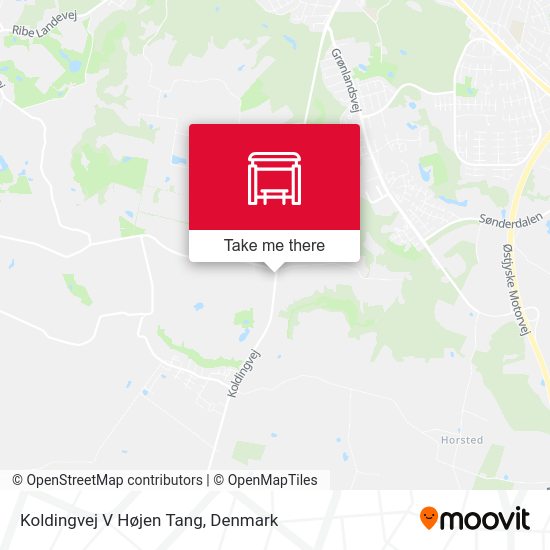 Koldingvej V Højen Tang map