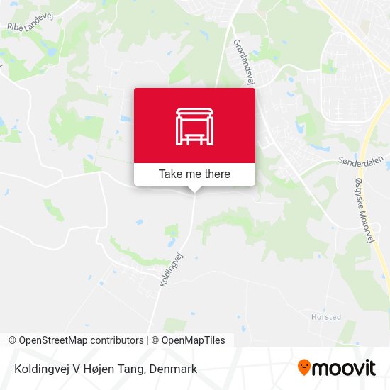 Koldingvej V Højen Tang map
