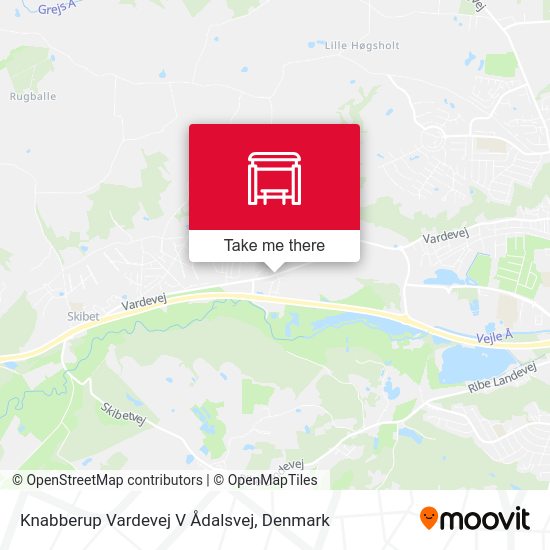 Knabberup Vardevej V Ådalsvej map