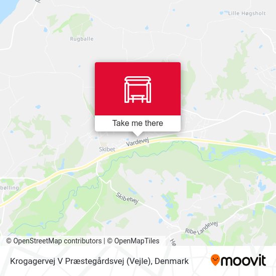 Krogagervej V Præstegårdsvej (Vejle) map