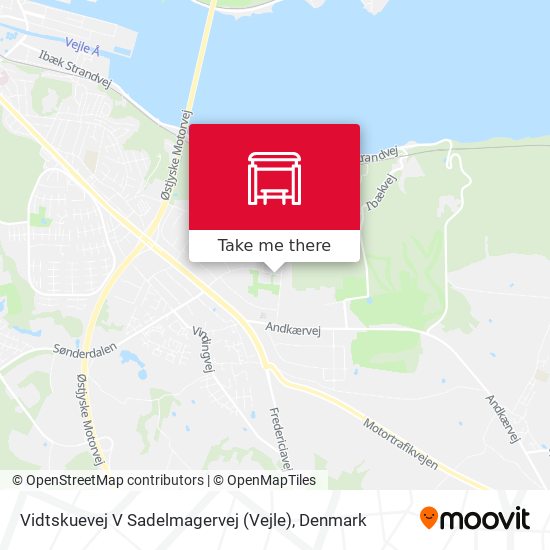 Vidtskuevej V Sadelmagervej (Vejle) map