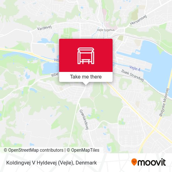 Koldingvej V Hyldevej (Vejle) map