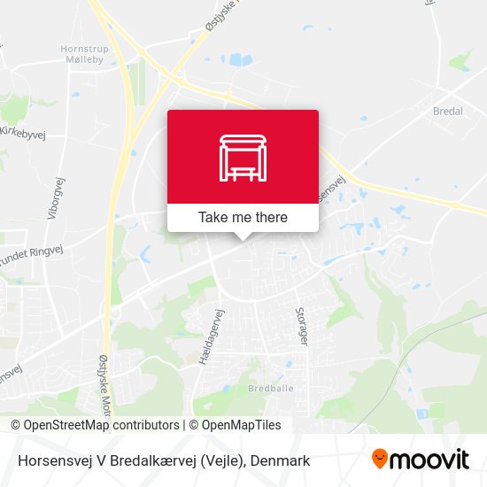 Horsensvej V Bredalkærvej (Vejle) map