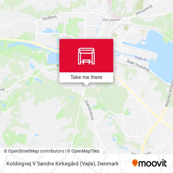 Koldingvej V Søndre Kirkegård (Vejle) map