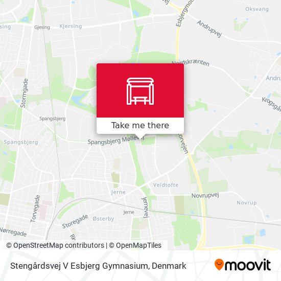 Stengårdsvej V Esbjerg Gymnasium map