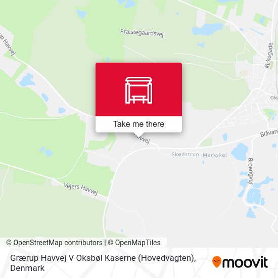 Grærup Havvej V Oksbøl Kaserne (Hovedvagten) map