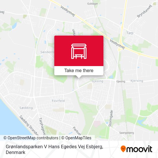 Grønlandsparken V Hans Egedes Vej Esbjerg map