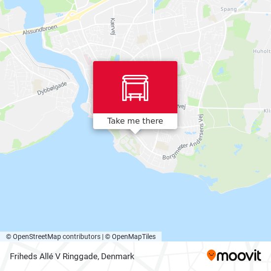 Friheds Allé V Ringgade map
