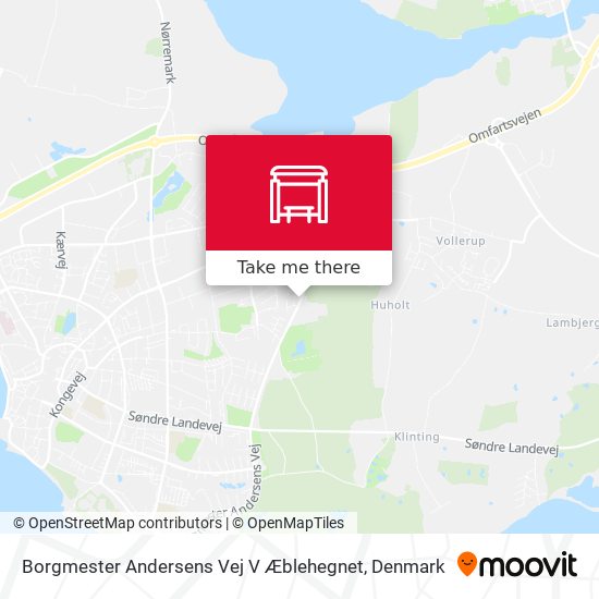 Borgmester Andersens Vej V Æblehegnet map