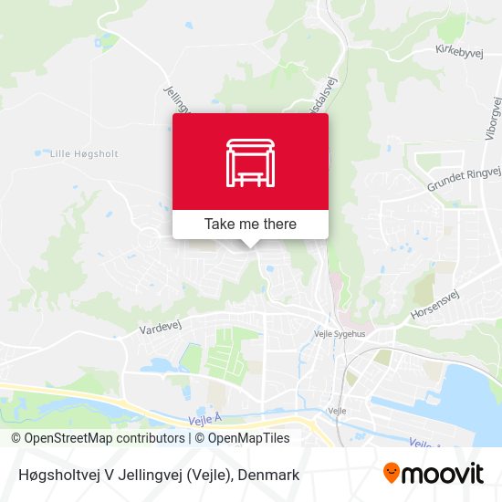 Høgsholtvej V Jellingvej (Vejle) map