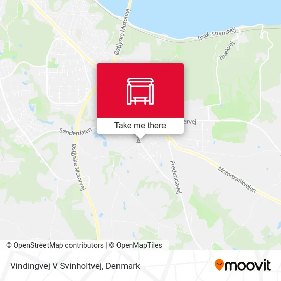 Vindingvej V Svinholtvej map