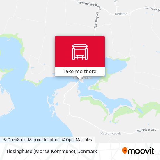 Tissinghuse (Morsø Kommune) map