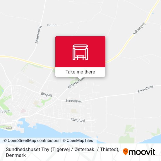 Sundhedshuset Thy (Tigervej / Østerbak. / Thisted) map