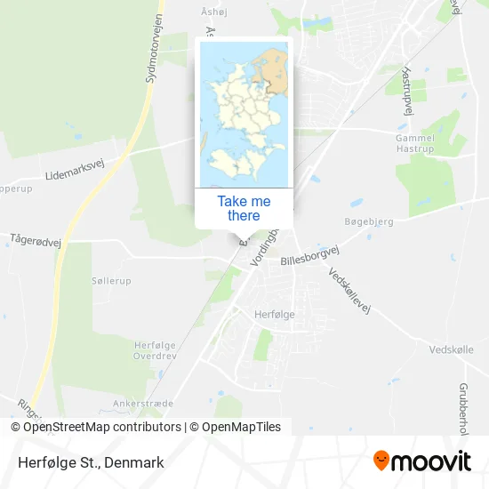 Herfølge St. map