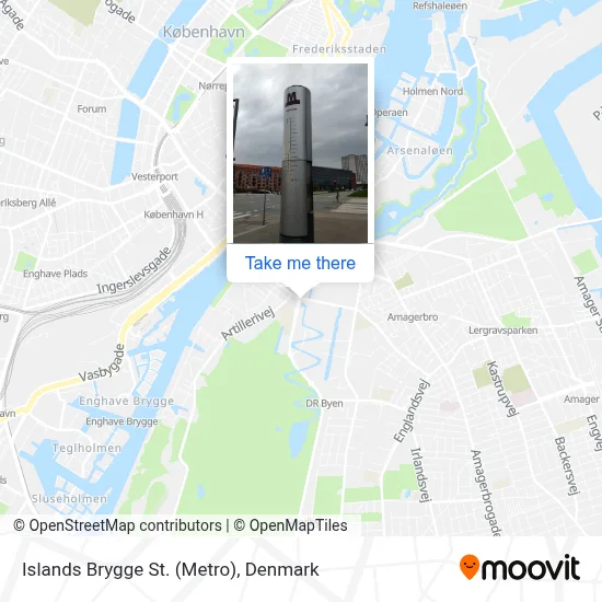 Islands Brygge St. (Metro) map