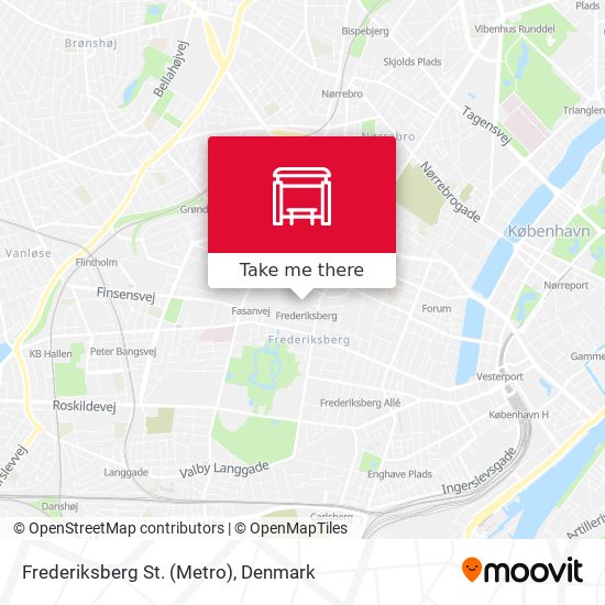 Frederiksberg St. (Metro) map