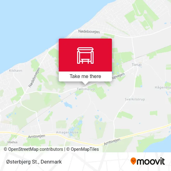 Østerbjerg St. map