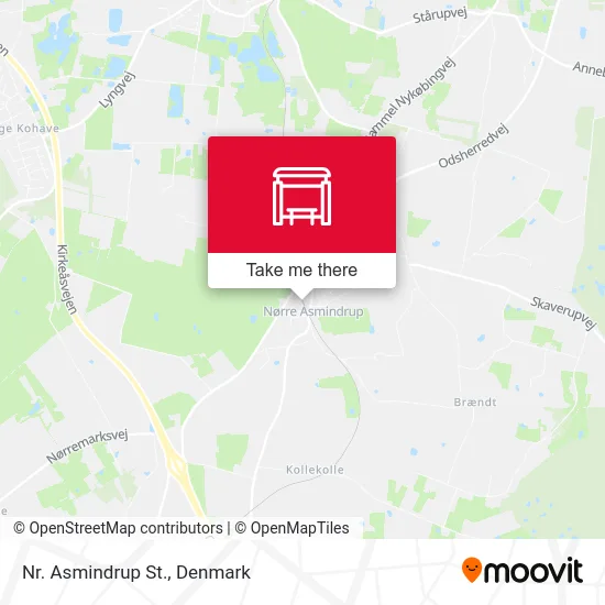 Nr. Asmindrup St. map