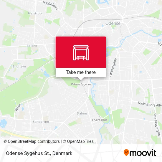 Odense Sygehus St. map