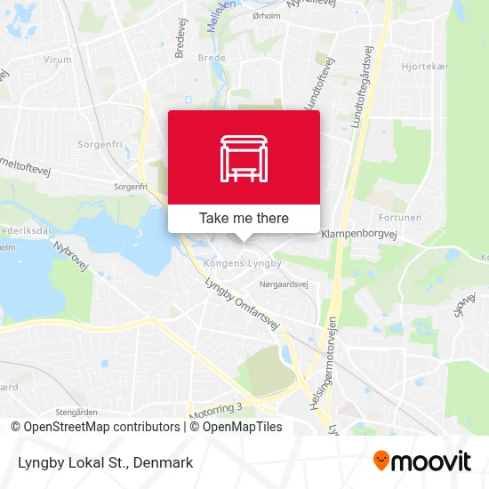Lyngby Lokal St. map