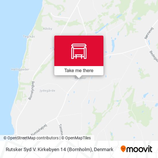 Rutsker Syd V. Kirkebyen 14 (Bornholm) map
