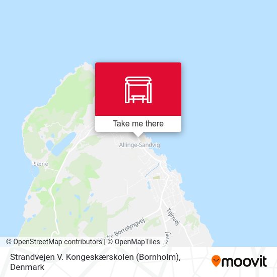 Strandvejen V. Kongeskærskolen (Bornholm) map