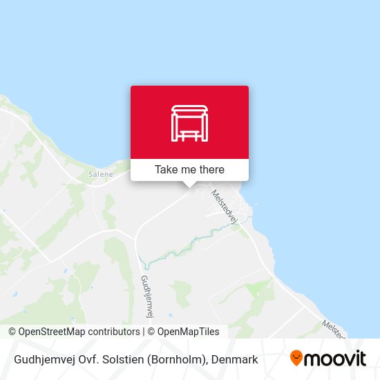 Gudhjemvej Ovf. Solstien (Bornholm) map