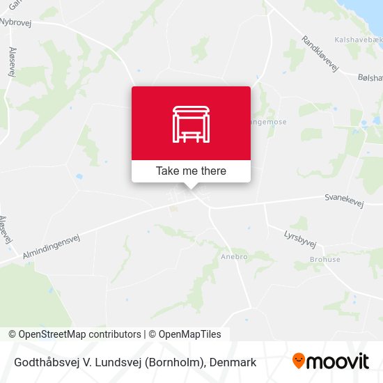 Godthåbsvej V. Lundsvej (Bornholm) map