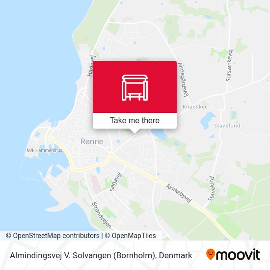 Almindingsvej V. Solvangen (Bornholm) map