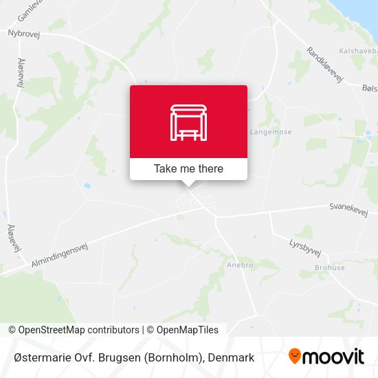 Østermarie Ovf. Brugsen (Bornholm) map