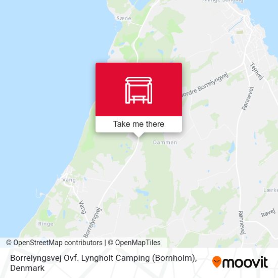Borrelyngsvej Ovf. Lyngholt Camping (Bornholm) map