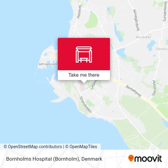Bornholms Hospital map