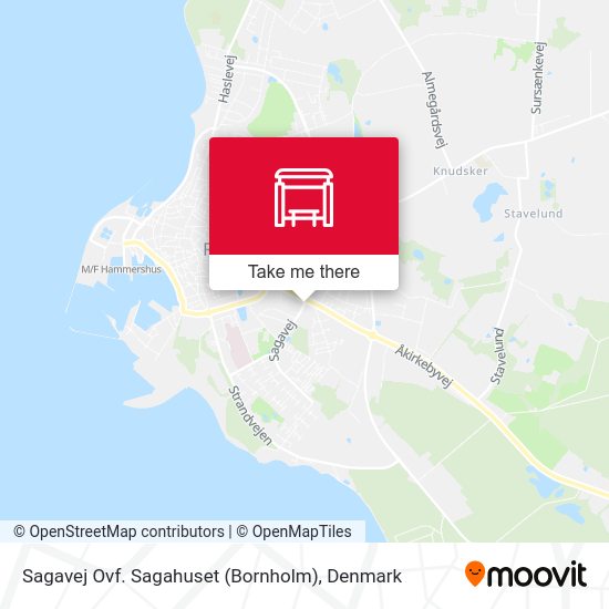 Sagavej Ovf. Sagahuset (Bornholm) map