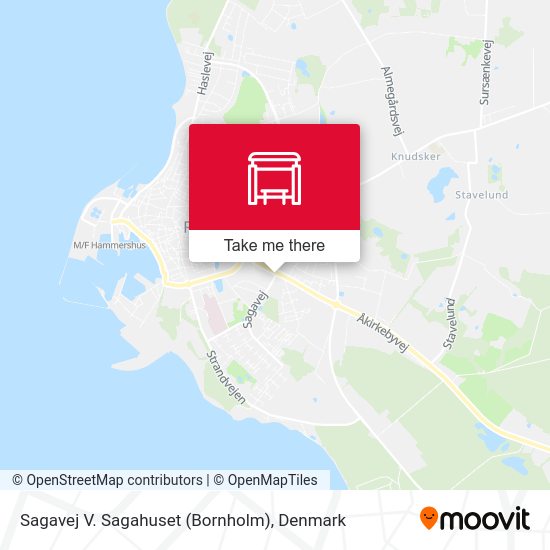 Sagavej V. Sagahuset (Bornholm) map