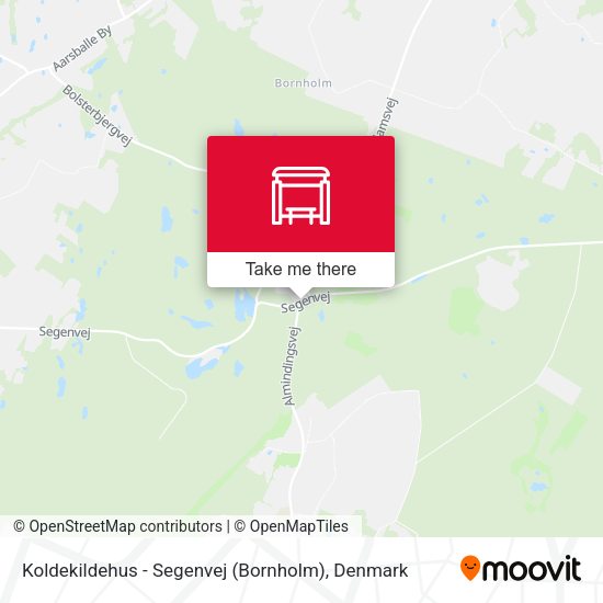 Koldekildehus - Segenvej (Bornholm) map