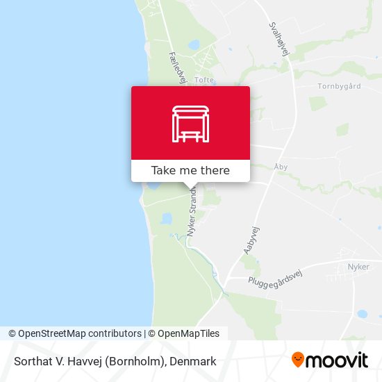 Sorthat V. Havvej (Bornholm) map