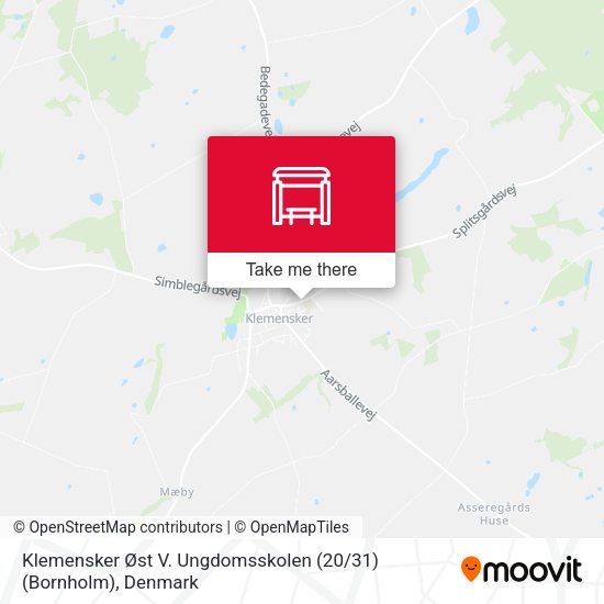 Klemensker Øst V. Ungdomsskolen (20 / 31) (Bornholm) map