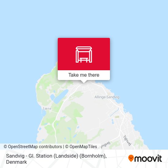 Sandvig - Gl. Station (Landside) (Bornholm) map