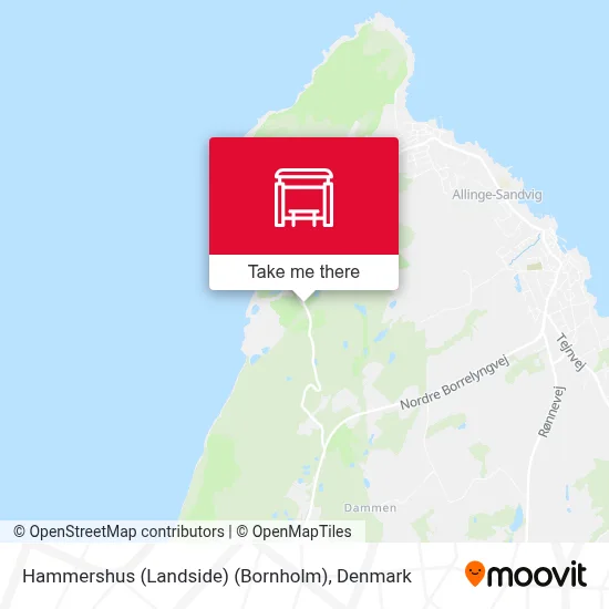 Hammershus (Landside) (Bornholm) map