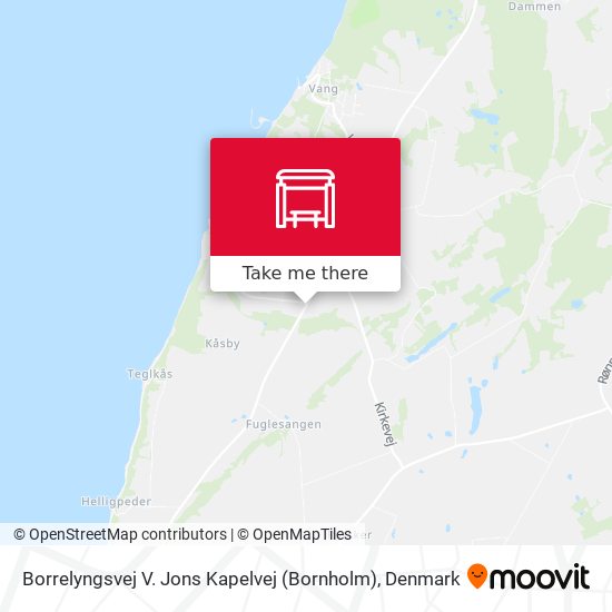 Borrelyngsvej V. Jons Kapelvej (Bornholm) map