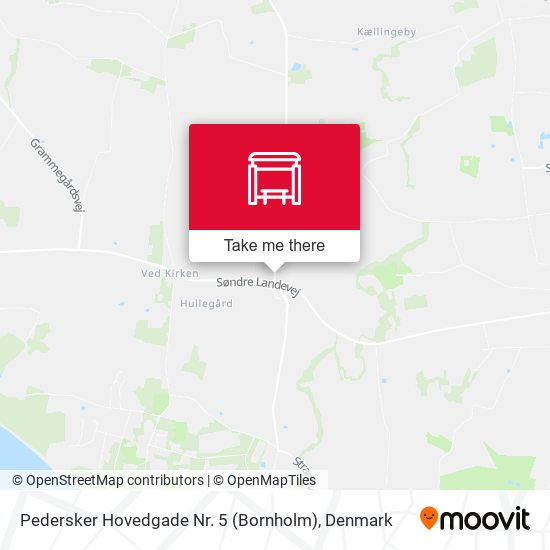 Pedersker Hovedgade Nr. 5 (Bornholm) map