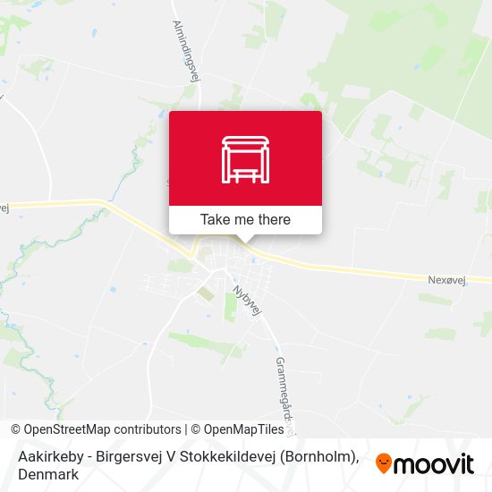 Aakirkeby - Birgersvej V Stokkekildevej (Bornholm) map