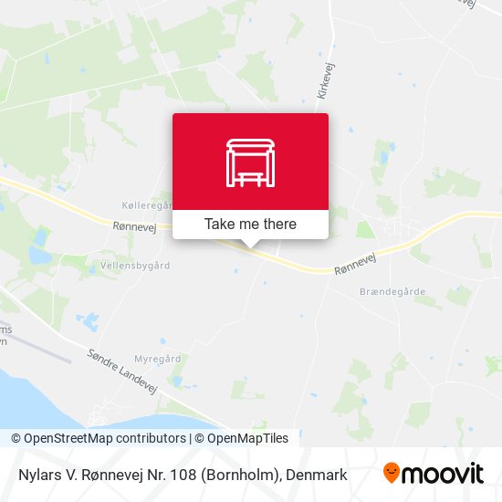 Nylars V. Rønnevej Nr. 108 (Bornholm) map