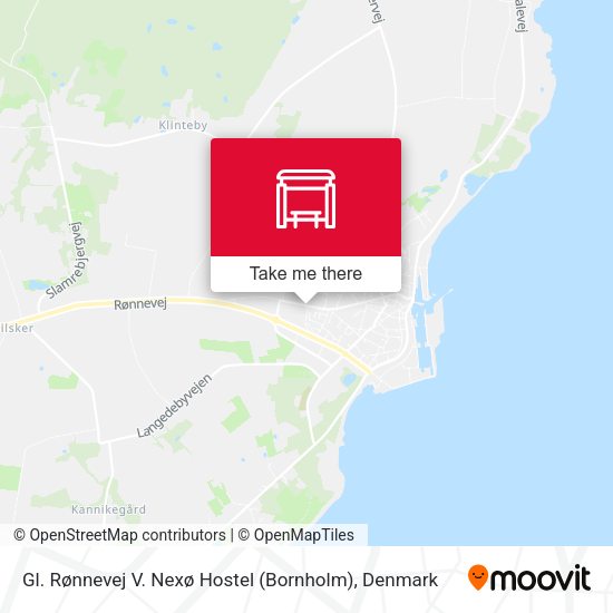 Gl. Rønnevej V. Nexø Hostel (Bornholm) map