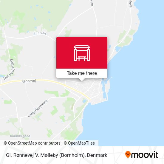 Gl. Rønnevej V. Mølleby (Bornholm) map