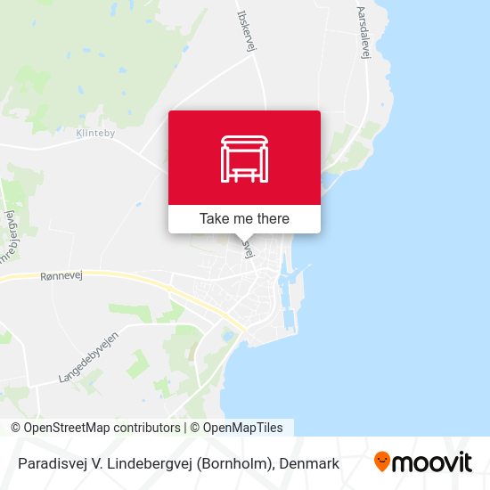 Paradisvej V. Lindebergvej (Bornholm) map