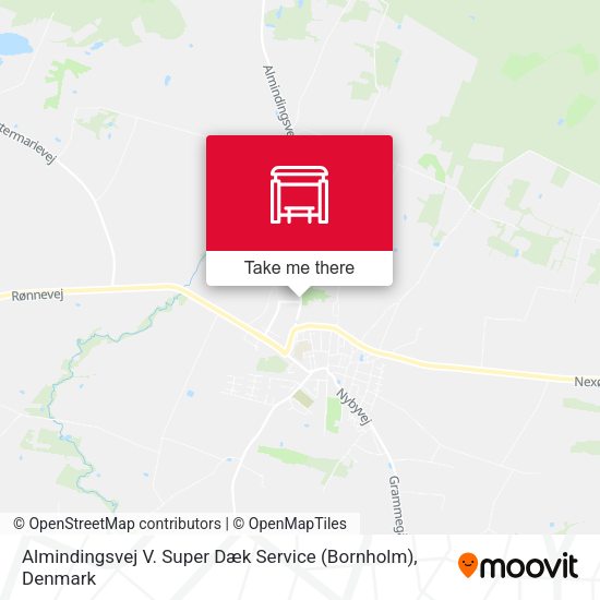 Almindingsvej V. Super Dæk Service (Bornholm) map