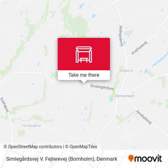 Simlegårdsvej V. Fejlerevej (Bornholm) map