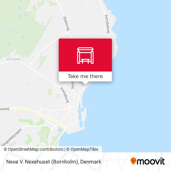 Nexø V. Nexøhuset (Bornholm) map